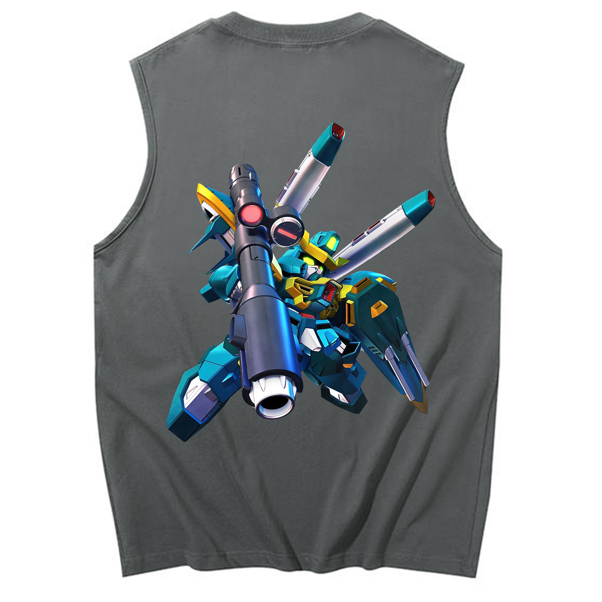 （画像用） 機動戦士ガンダム Mobile Suit Gundam コットン100％タンクトップ（背面プリント）